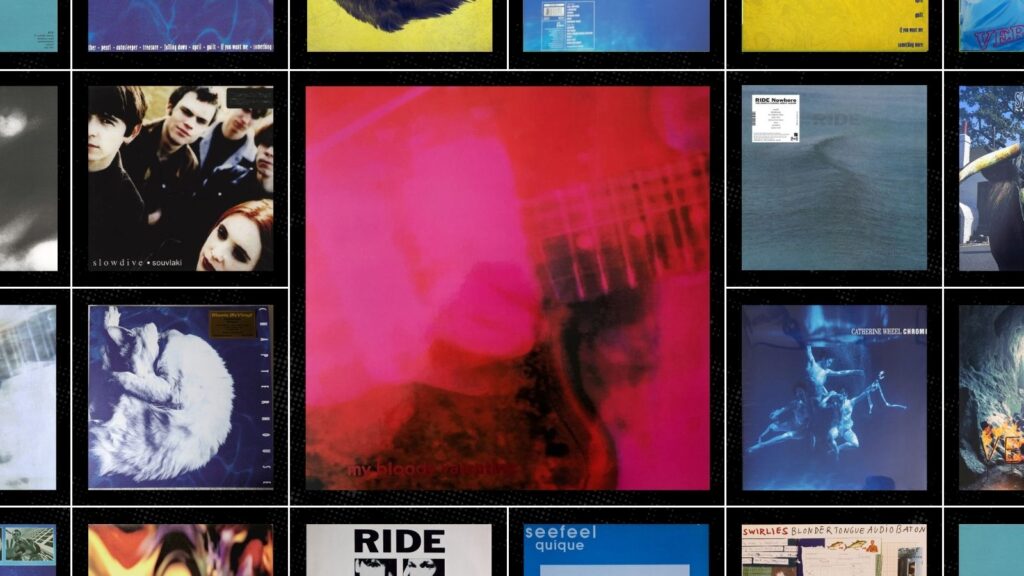 10 Essential Shoegaze Records, featuring My Bloody Valentine, Slowdive, Ride, and more. 